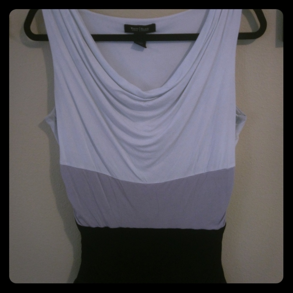 WHBM Banded Cowl Neck Top